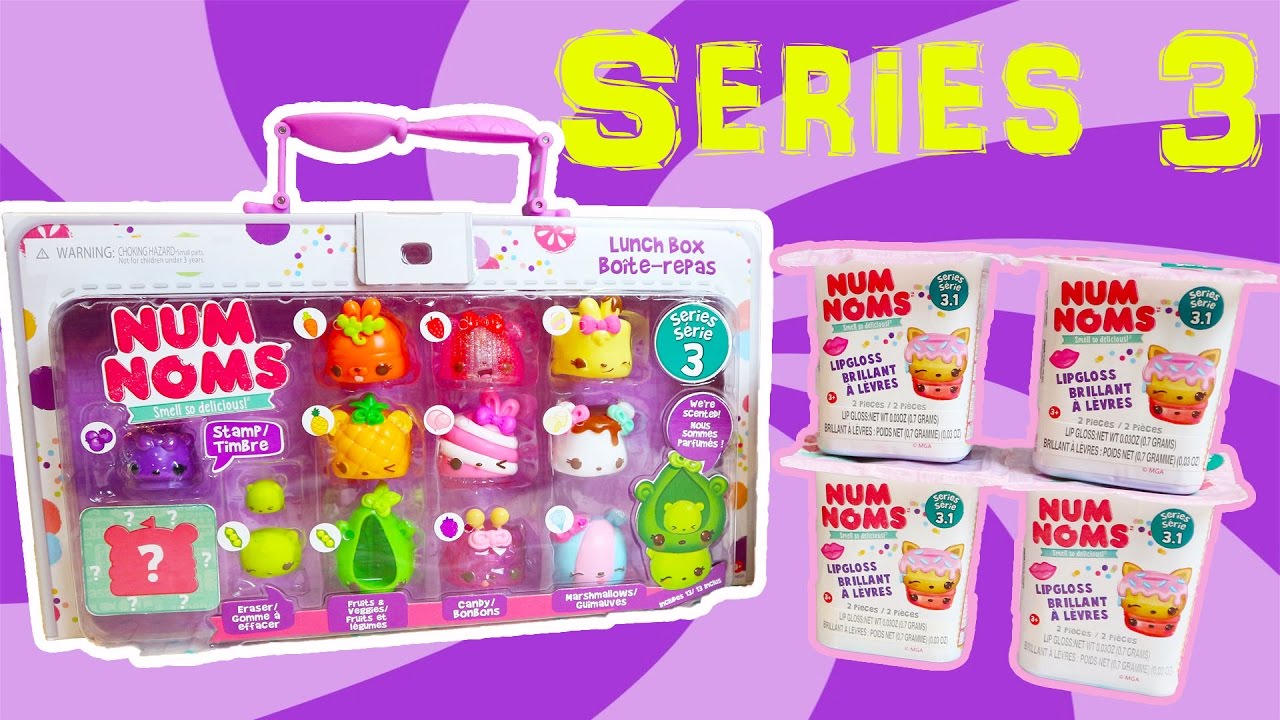 NUM NOMS LUNCHBOX & BLIND BOXES SERIES 3 | Little Kelly & Friends ToysReview for Kids