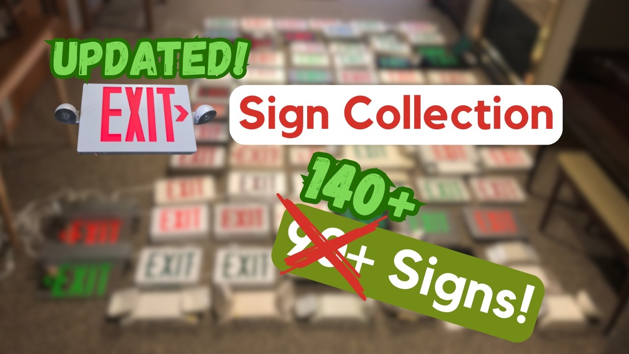 Exit Sign Collection: UPDATED for 2026!