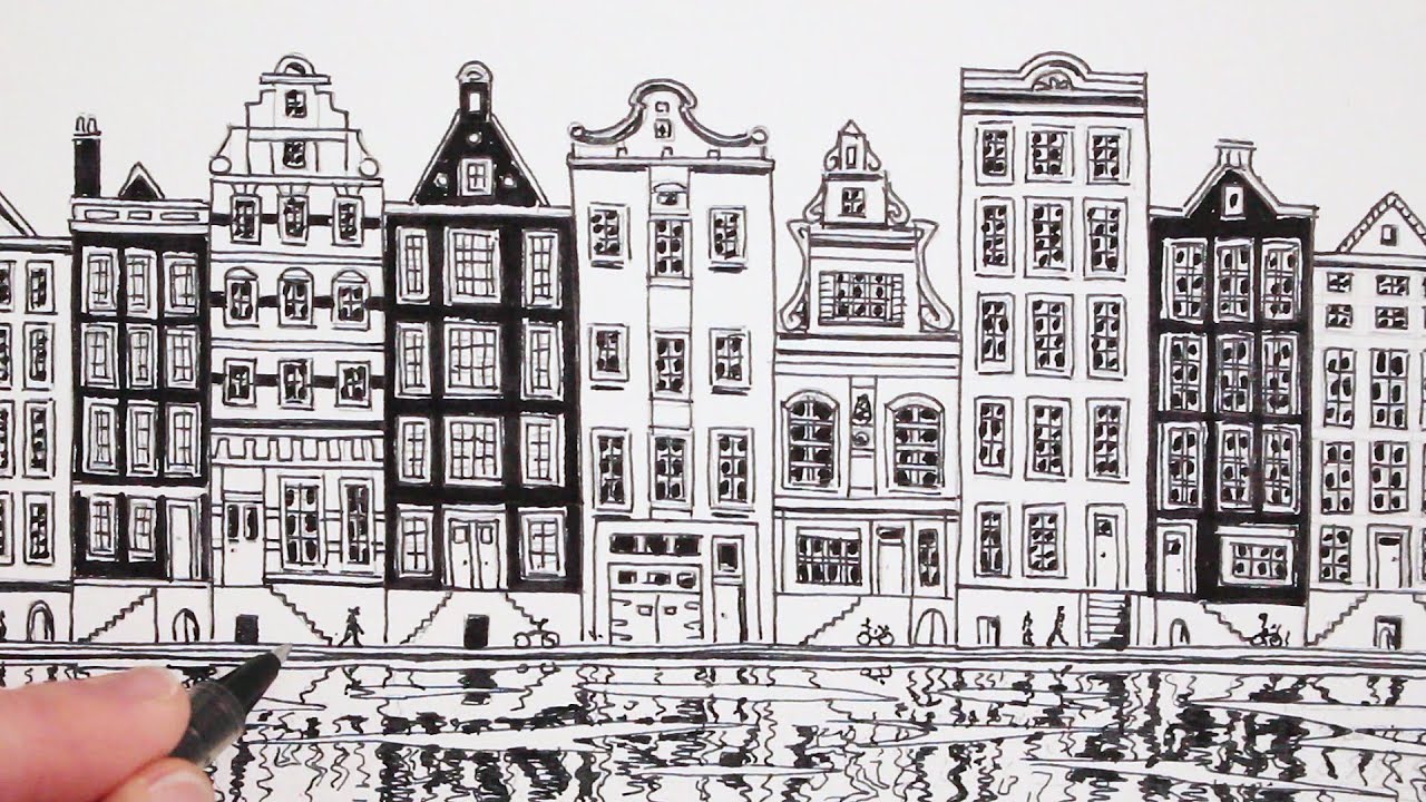 How to Draw a House: View of Amsterdam: Dutch House