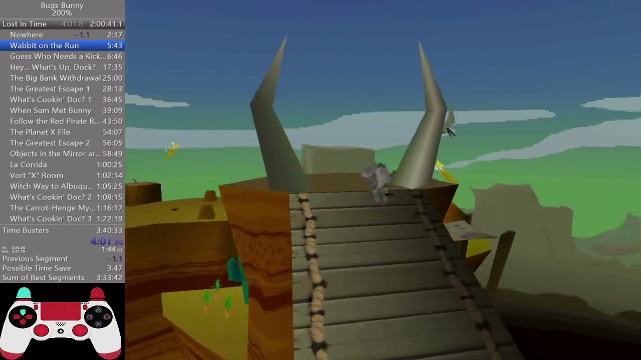 Bugs Bunny (Lost In Time & Taz: Time Busters) 200%- 3:38:44