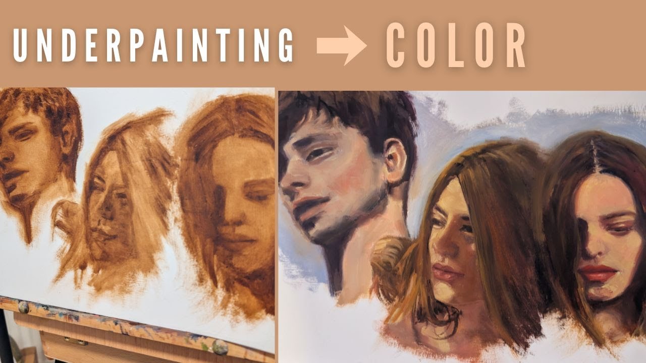 Painting With Oils in a Sketchbook/From Underpainting to Color