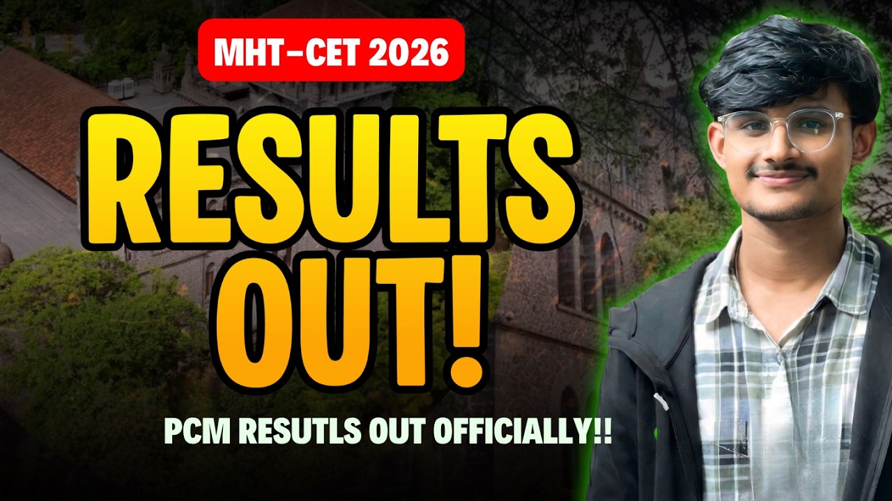 Breaking News 🚨: MHT-CET PCM Result OUT!!!!