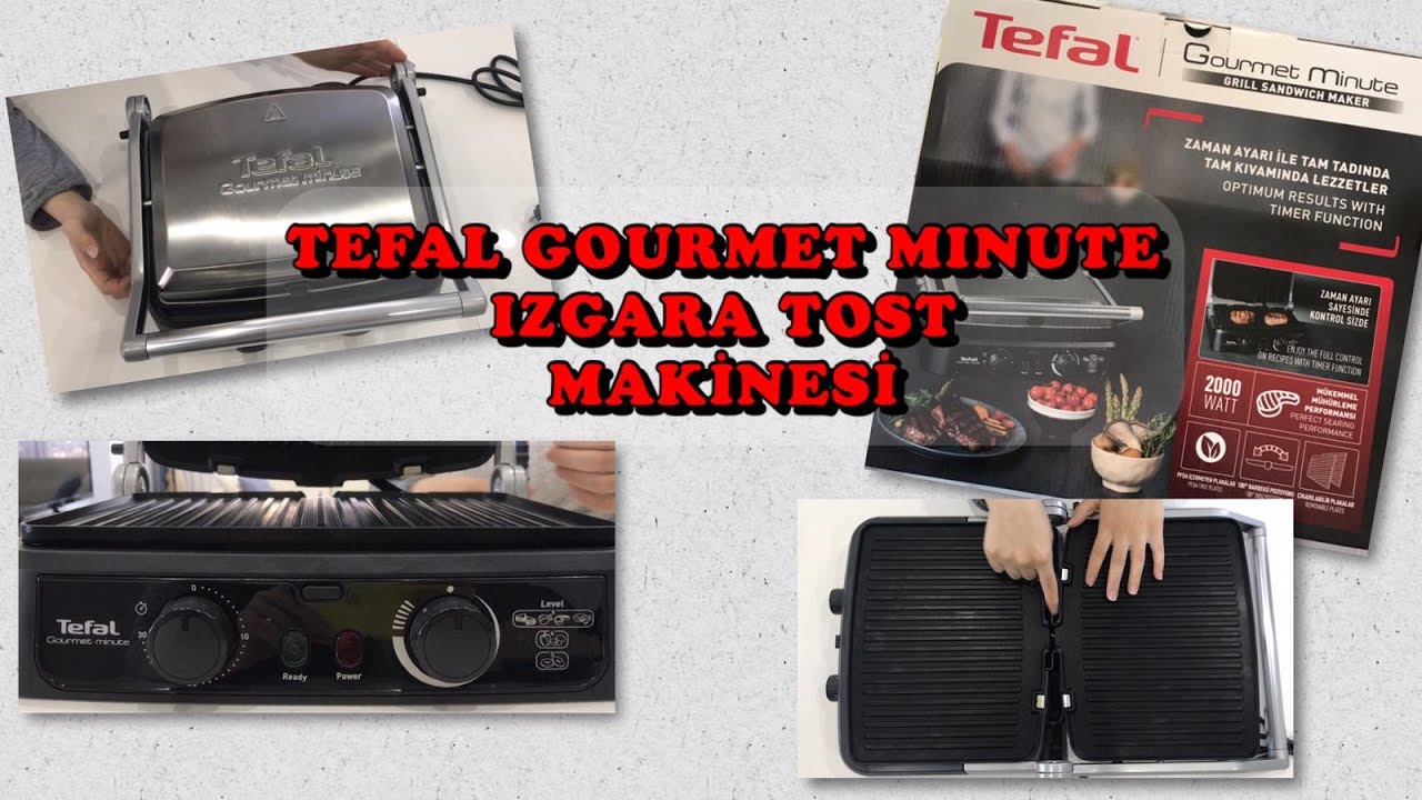 TEFAL GOURMET MINUTE IZGARA TOST MAKİNESİ KUTU AÇILIMI | ÜRÜN İNCELEME | KUTU İÇİNDEN ÇIKANLAR