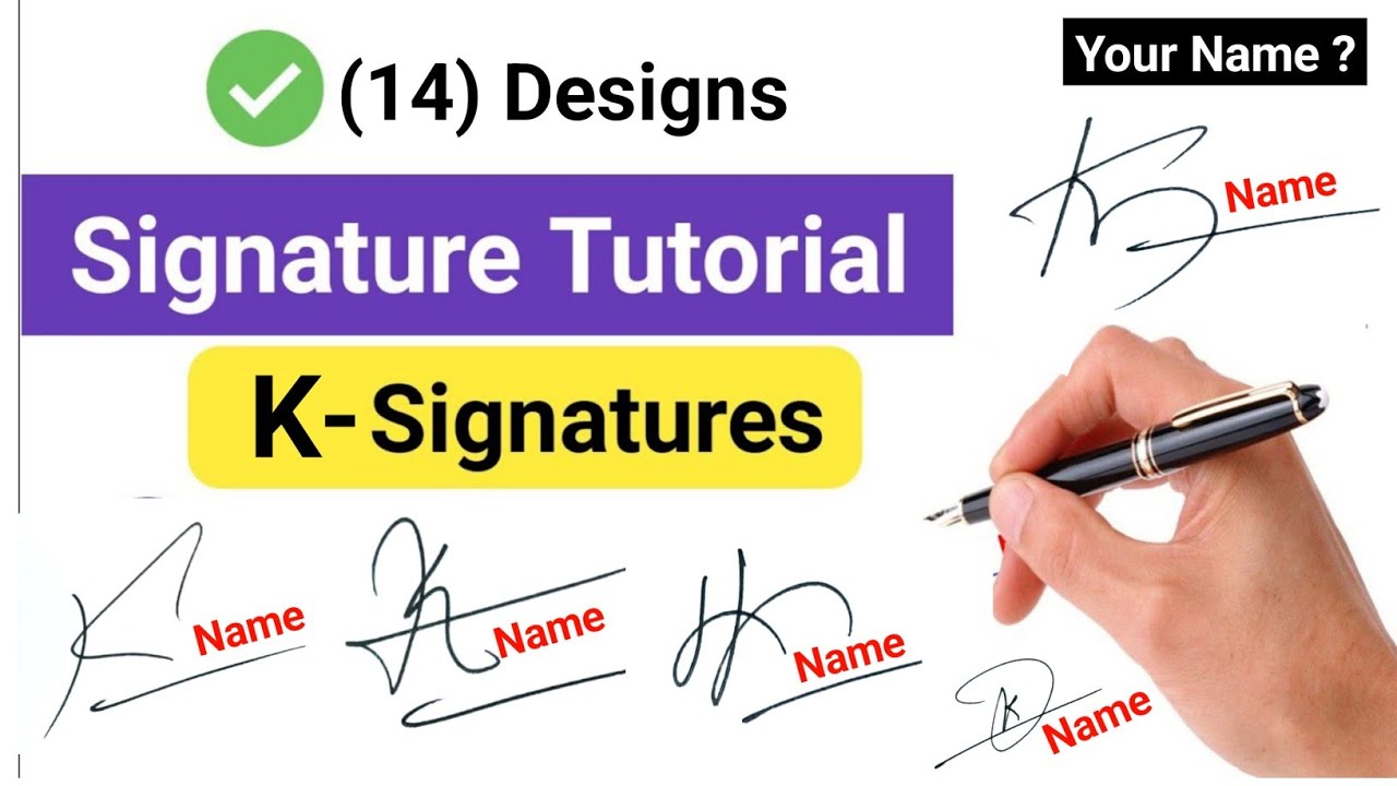 ✅ K Signature Style | Signature Style Of My Name | A to Z Signature Style