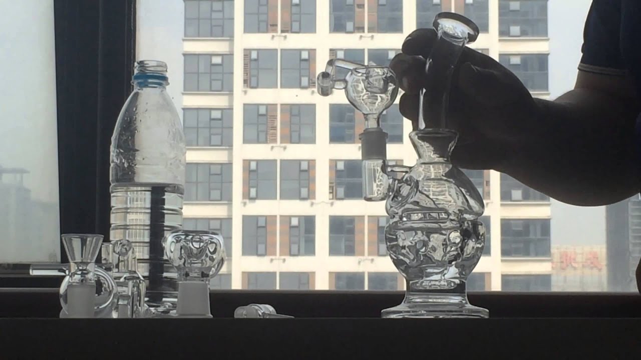 Thick Mothership Glass Bongs Bent Type Glass Water Pipes Fab Egg Smoking Pipe Recycler Oil Rigs Bong