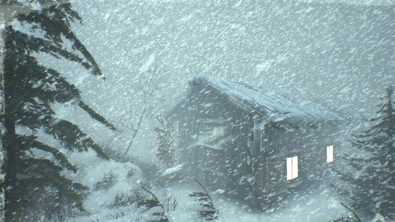 RELENTLESS WINTER STORM: SNOWSTORM SOUNDS and SNOW AMBIENCE for Deep Sleep | Silent Arctic Nightfall