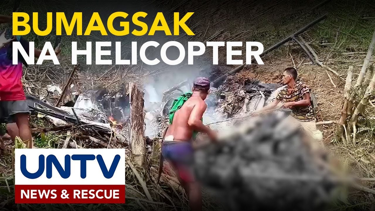 Helicopter ng PAF, bumagsak habang nagsasagawa ng assessment sa epekto ng bagyong Tino