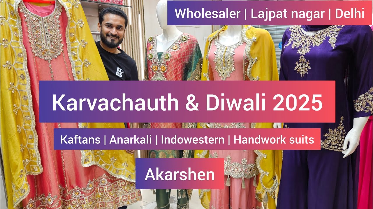 Diwali & Karva chauth 2025 | Kaftans & Anarkali | Partywear indo western & Handwork Ethnicwear suits