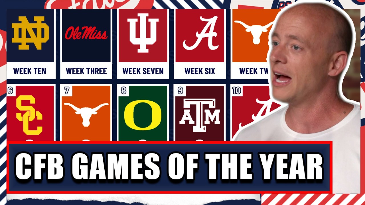 Biggest Games Of The Season...TOP 10 - Josh Pate's College Football Show