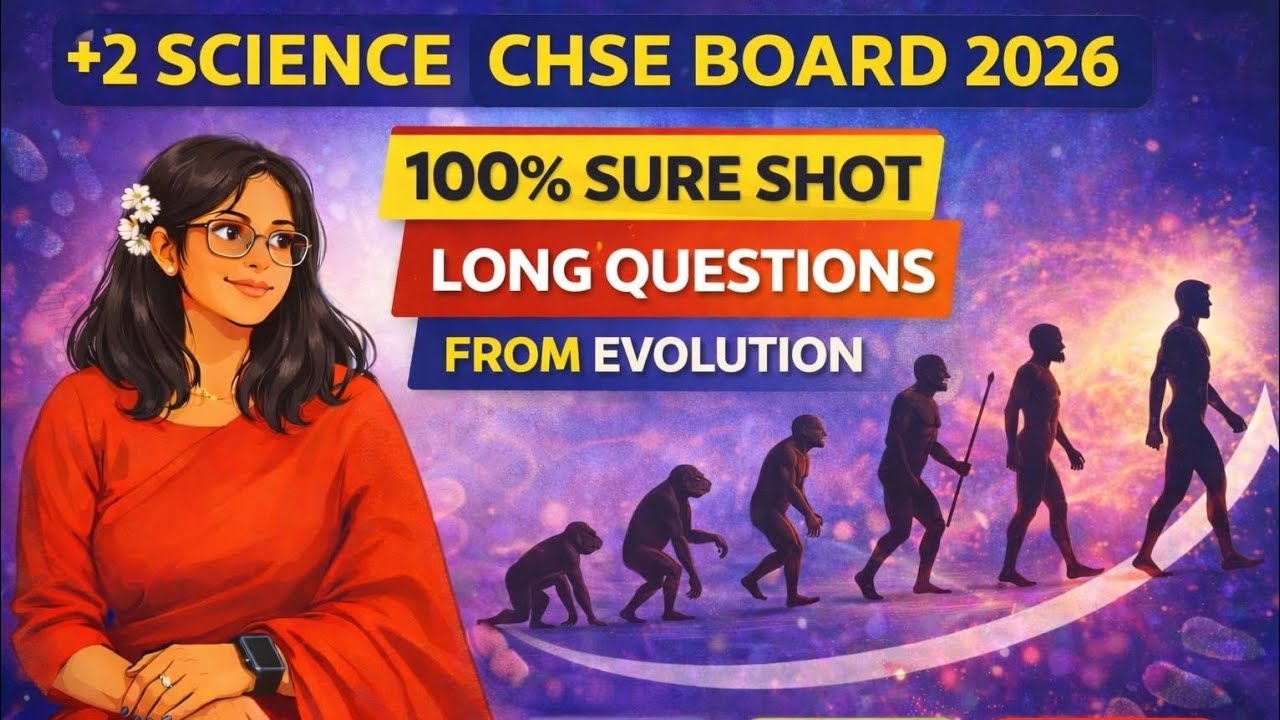 CHSE Board 2026 Zoology | 100% Sure Shot Long Questions from Evolution | +2 Science
