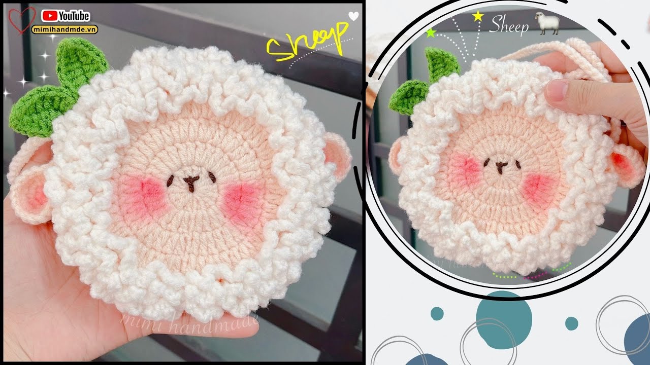 Hướng Dẫn Móc Túi Cừu Đựng Airpod, Lì Xì Nhỏ Xinh Rất Yêu 🐑 Crochet Sheep Case | Mimi Handmade