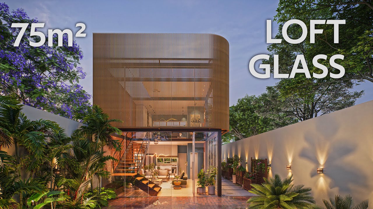 Loft Industrial Minimalista de 75m² em Lote 8x20 - Loft Glass
