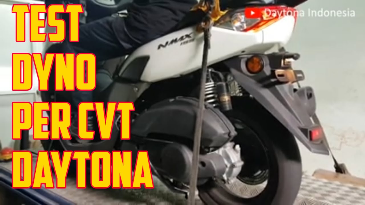 Hasil Dyno Per CVT Daytona +10% di Motor All New Nmax 2020