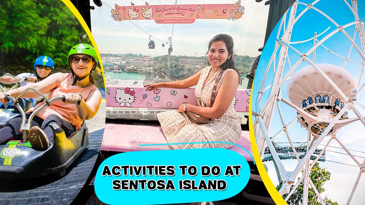 Things to do in Sentosa Island Singapore-Cable car, Skyhelix, Sea Aquarium, Luge ride, Wings of Time