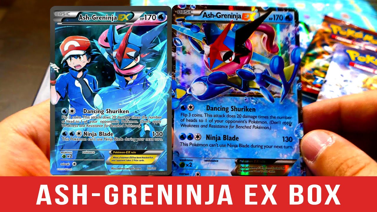 МЕГА-карта покемонов &mdash; открываем коробку EX Pokemon Ash Greninja!
