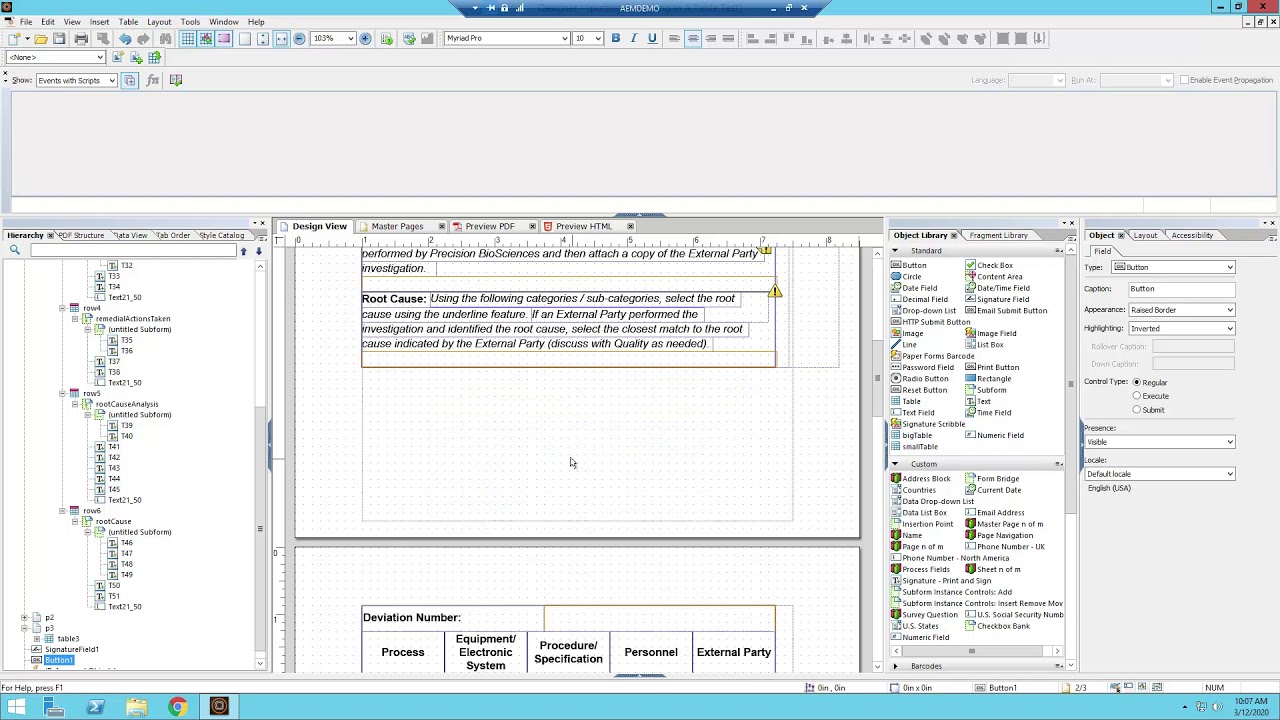AEM Designer Tutorial 1: Layout