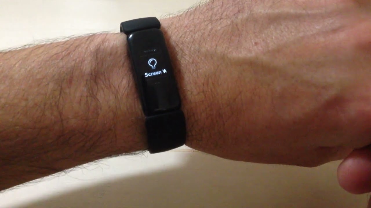 Screen Wake (tilt wrist to display) feature on the Fitbit Inspire 2 Activity Tracker