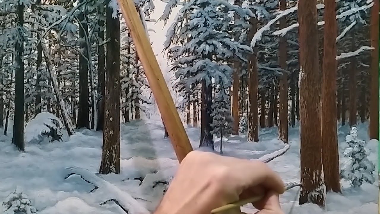 Пишем картину по мотивам И. Шишкина 