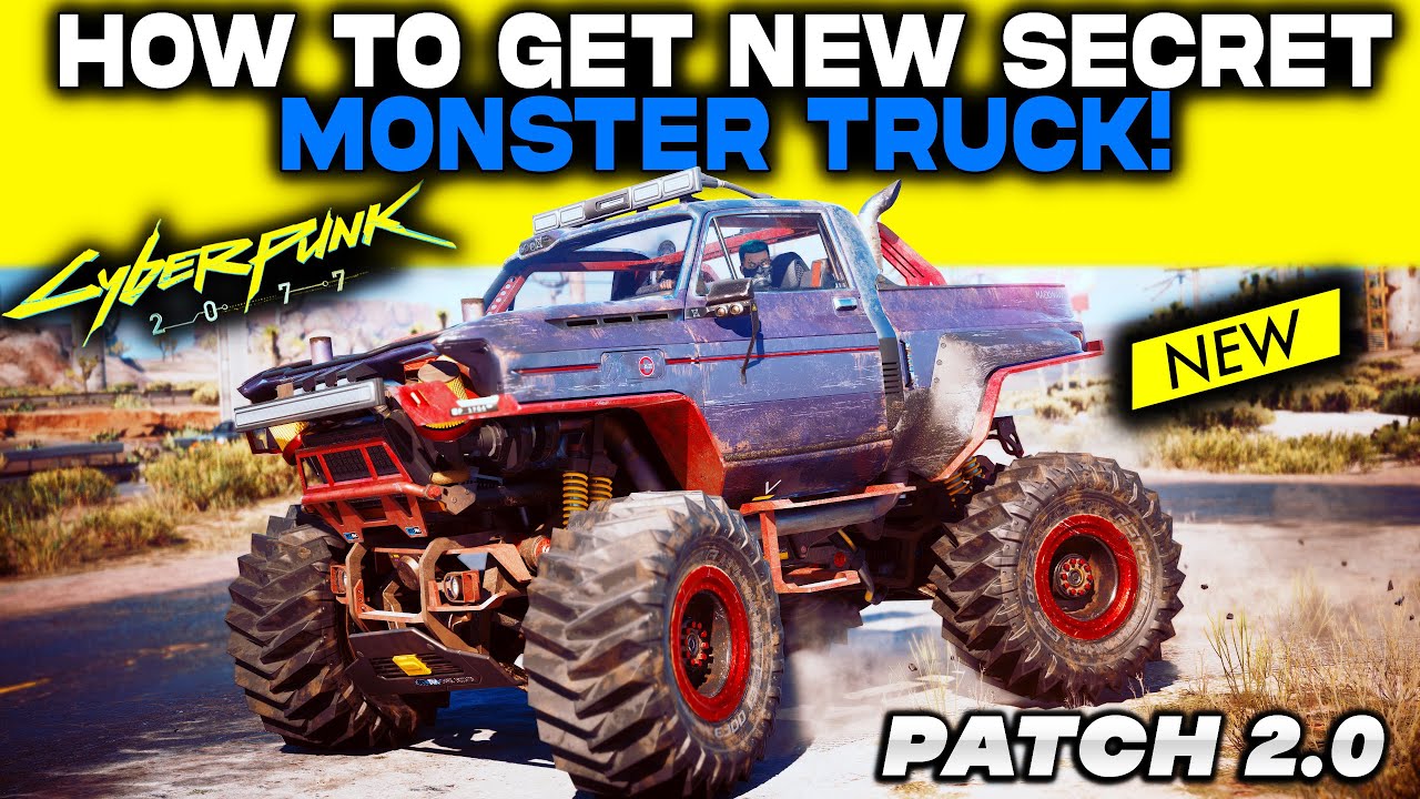 Cyberpunk 2077 2.0 - NEW SECRET CAR FOR FREE & EASY | How to Get NEW MONSTER TRUCK Mackinaw DEMIURGE