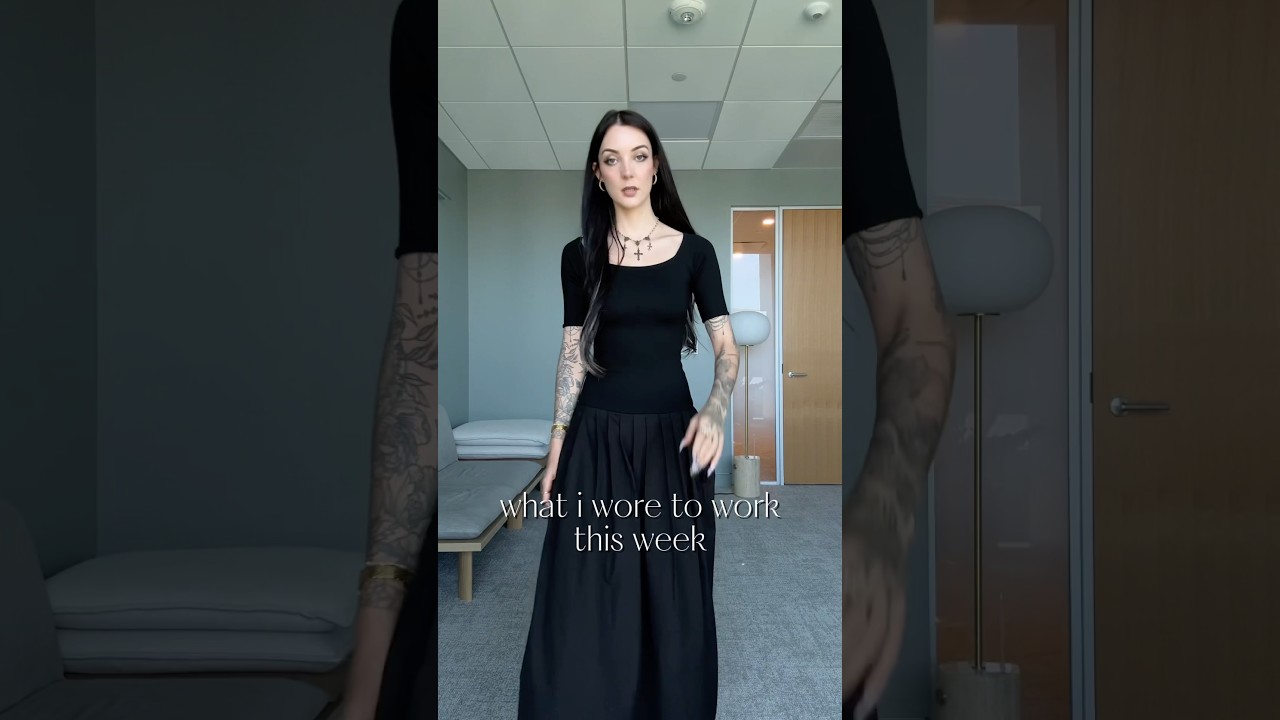 corporate goth outfits of the week 🖤 