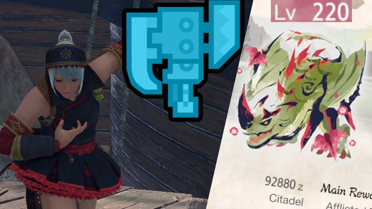 Switchaxe Against A LVL220 Espinas In Monster Hunter