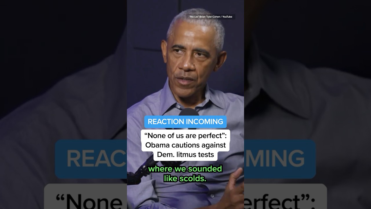 REACTION INCOMING &ndash; 'None of us are perfect': Obama cautions against Dem. litmus test