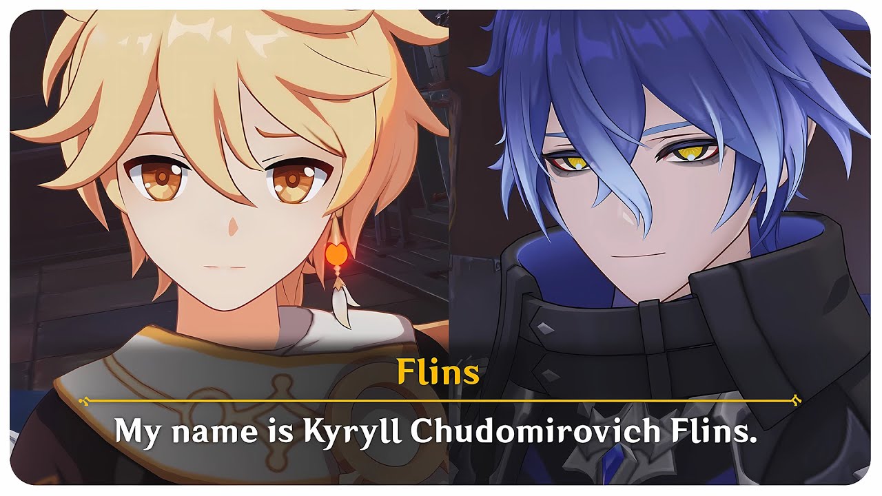 Flins Being a Gentleman & Greets Traveler (Cutscene) | Genshin Impact 6.0 Luna I