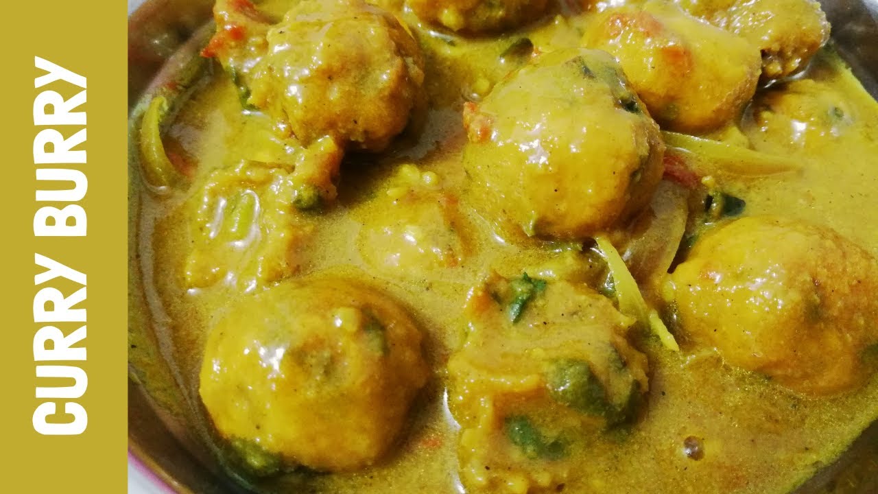 Curry Burry | Carri Barri | Split Peas Fritters Curry | Dholl Tipois| Mom's Recipe | Mauritius | TTK