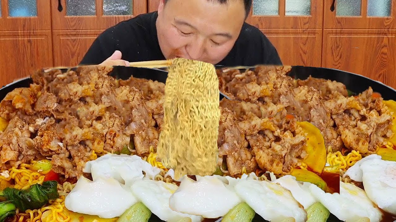 10 Pounds Of Beef  Aqiang Makes &rdquo;Spicy Fatty Beef Instant Noodles&rdquo;  Spicy And Enjoyable