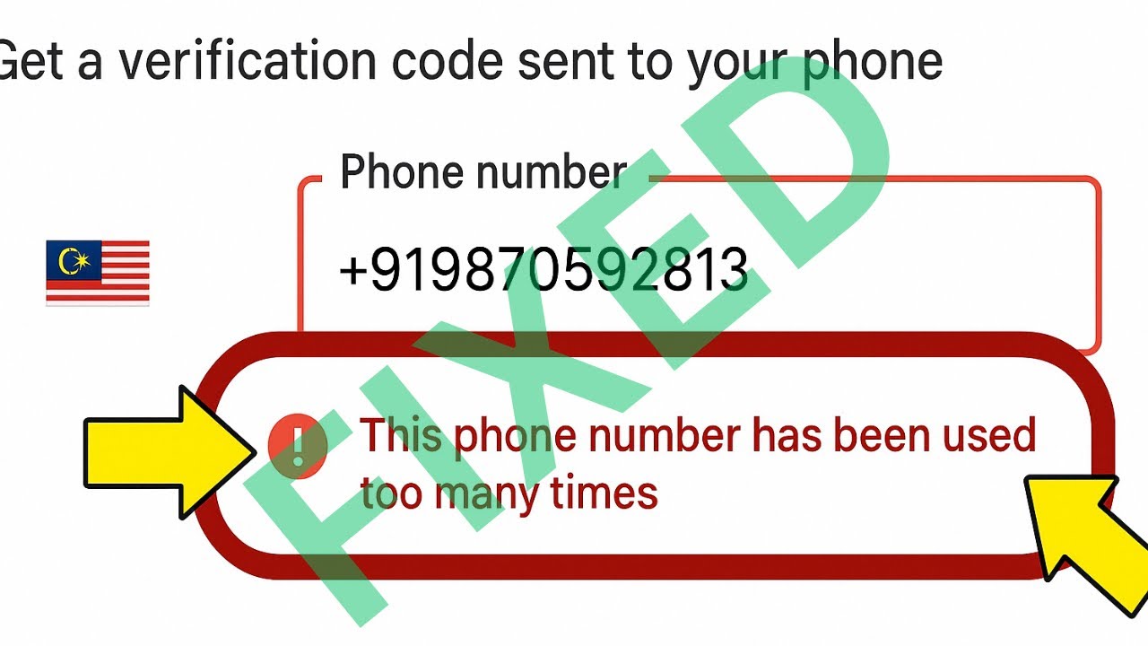 This Phone Number CANNOT Be Used For VERIFICATION  Google Adsense Problem FIXED!