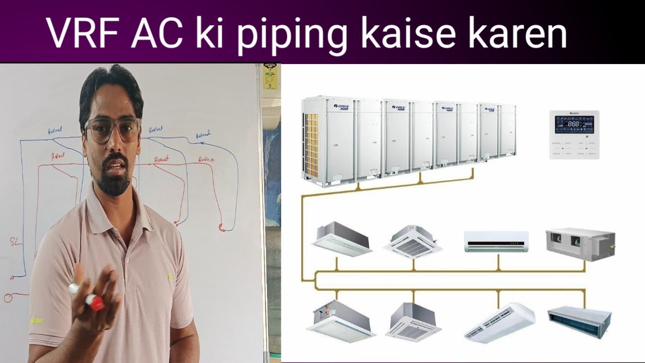 How to Piping VRF AC ||