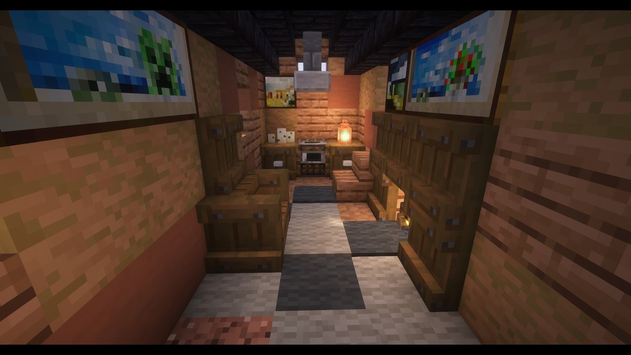Minecraft Mesa House Interior Tutorial Variant 1