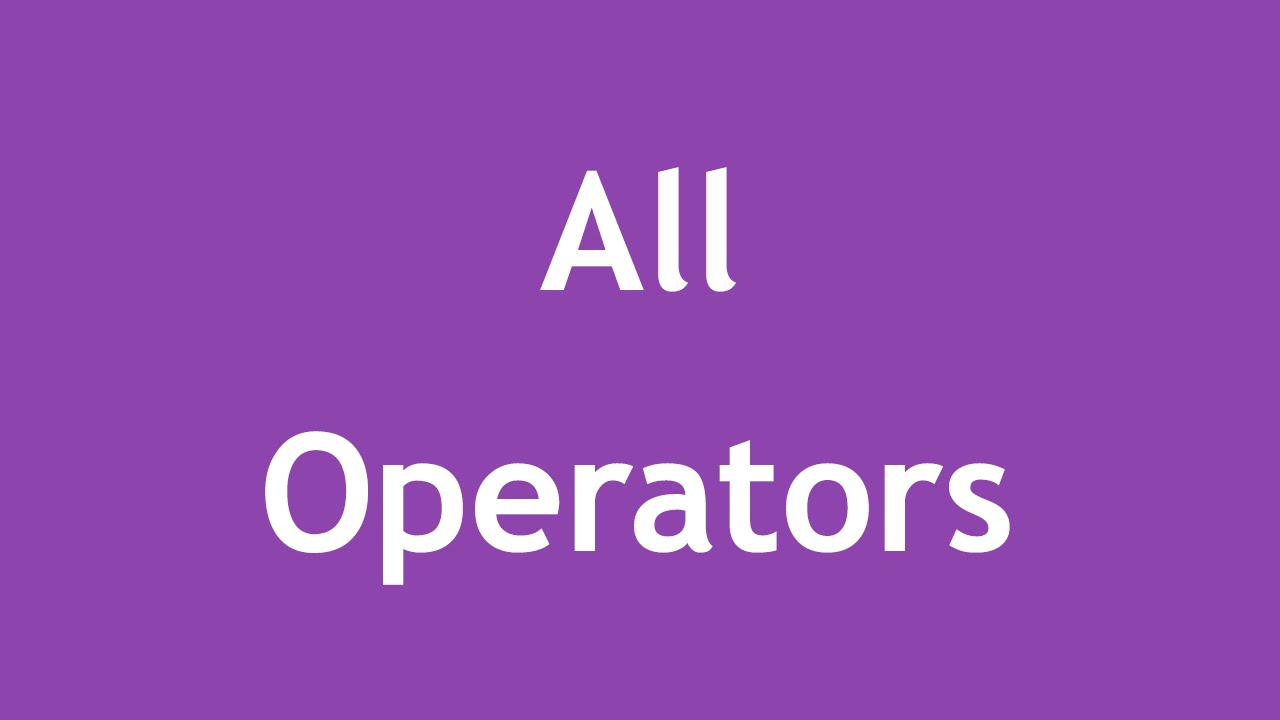 [ Learn PHP 5 In Arabic ] #19 - All Operators