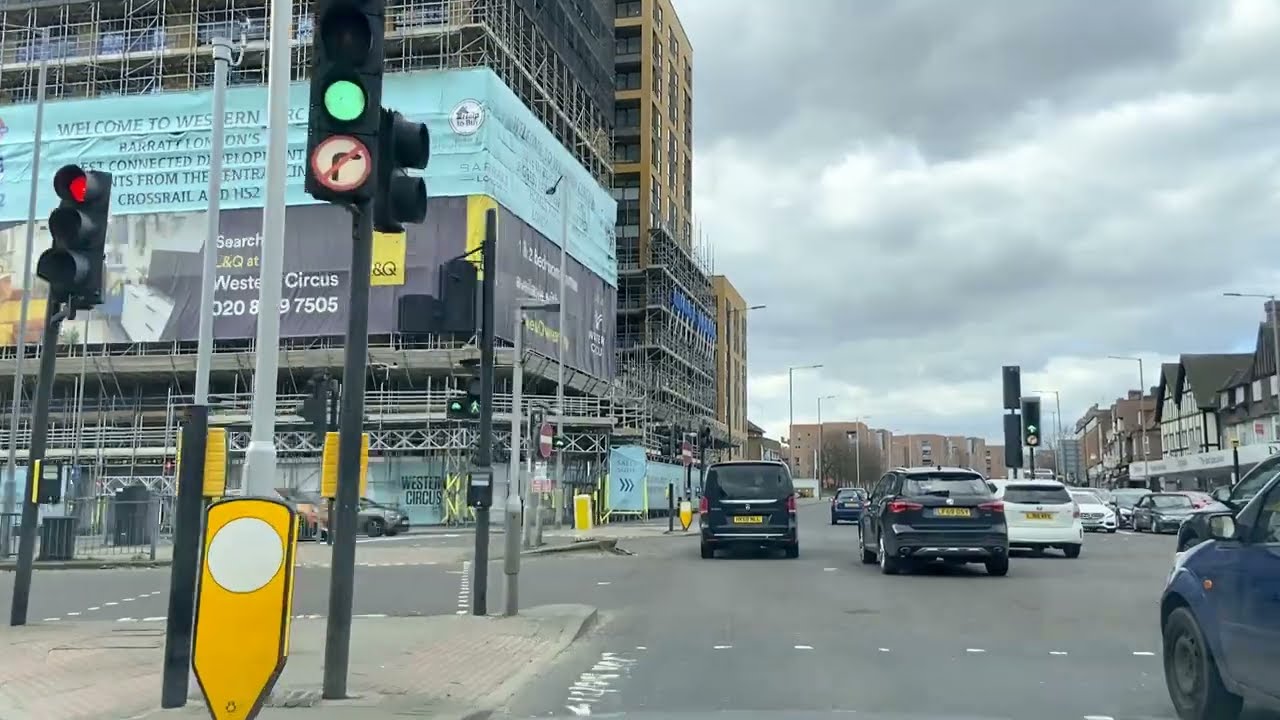 Driving through London - King’s Cross & A40