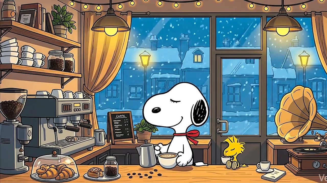 Warm Coffee & Snowfall ☕❄️ | Lofi Beats to Chill & Focus