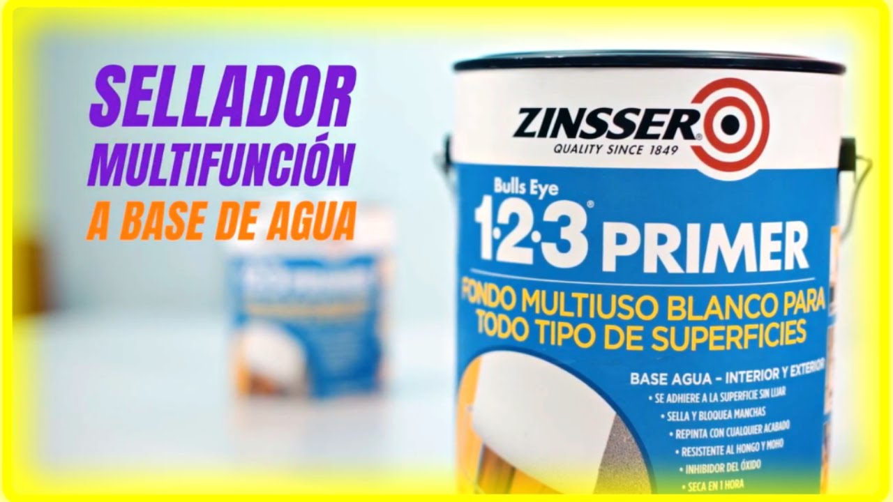 123 PRIMER ZINSSER -  PINTA SOBRE TODAS LAS SUPERFICIES - IMPRIMANTE MULTIUSOS