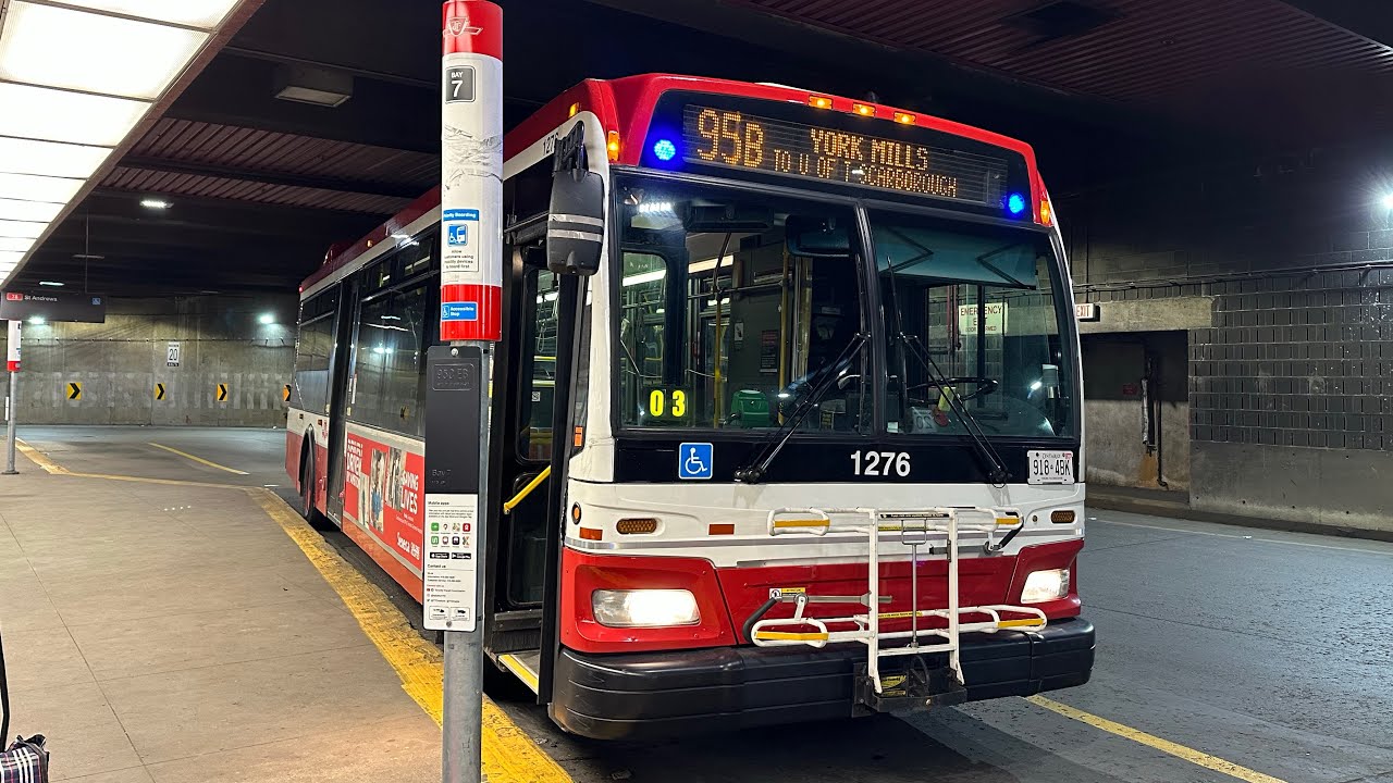 TTC Orion VII NG HEV #1276 | Ride on Route 95B York Mills