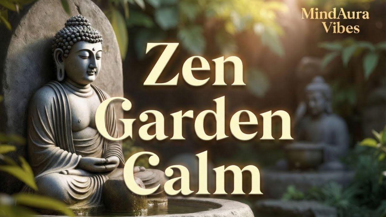 Zen Garden Calm | 20 Min Relaxing Water Sounds for Meditation & Peace