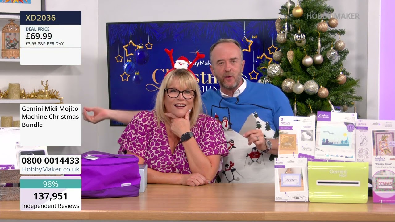 22/06/24 - CHRISTMAS IN JUNE - CRAFTER'S COMPANION, HONEY DOO CRAFTS, SIZZIX & HIMI
