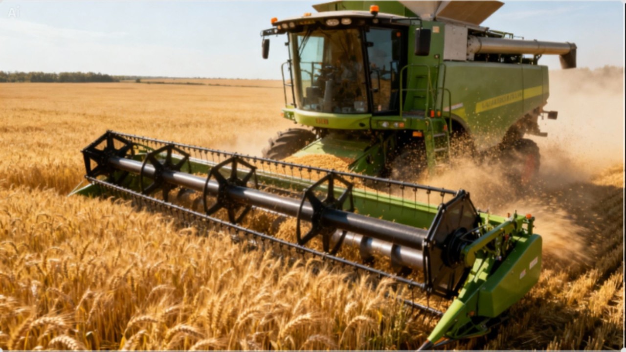 World’s Largest Wheat Harvesting Machines Working Nonstop | Mega Farm Harvest