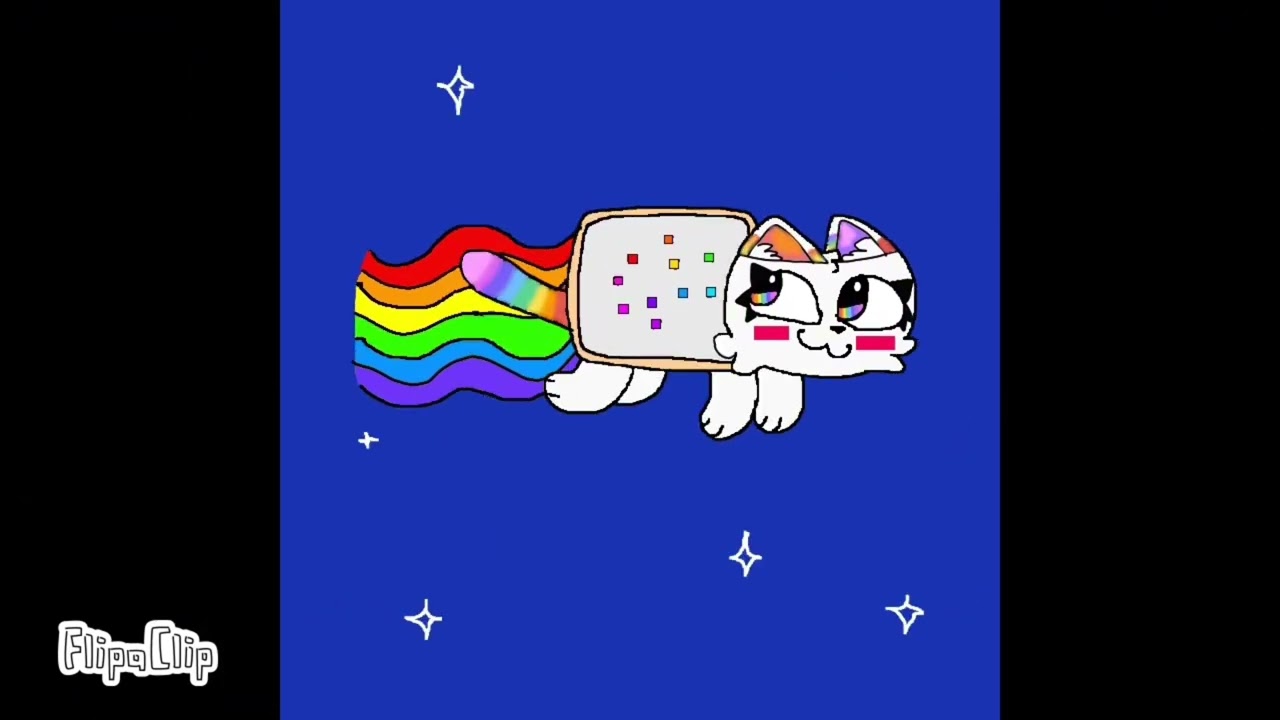 My new oc (nyan cat!) #fyp #viral #trending #animation #flipaclip #cat #cute #nyancat #meme