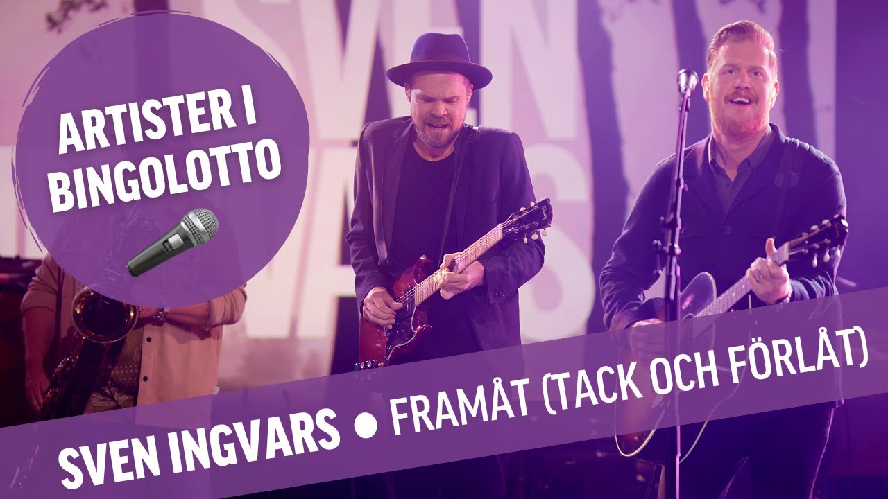 Sven Ingvars - Framåt (Tack och förlåt) Live BingoLotto 4 september
