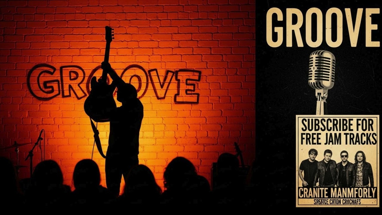 BLUES Guitar Jam Track at Medium Speed all Skills