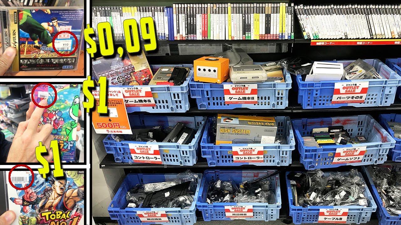 ¿¿un OUTLET de JUEGOS y CONSOLAS?? | RETRO en JAPON