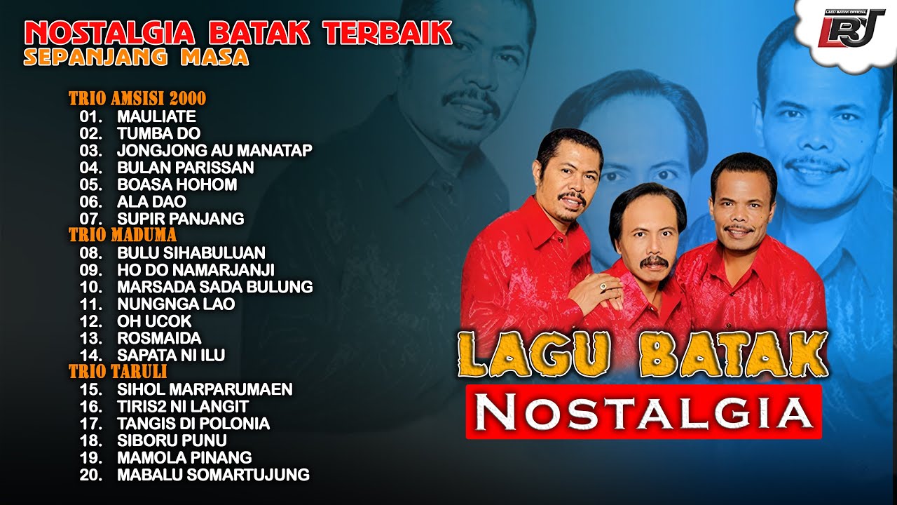 Kompilasi Lagu Batak Nostalgia - Trio Amsisi 2000, Trio Maduma & Trio Taruli || Lagu Batak Lawas