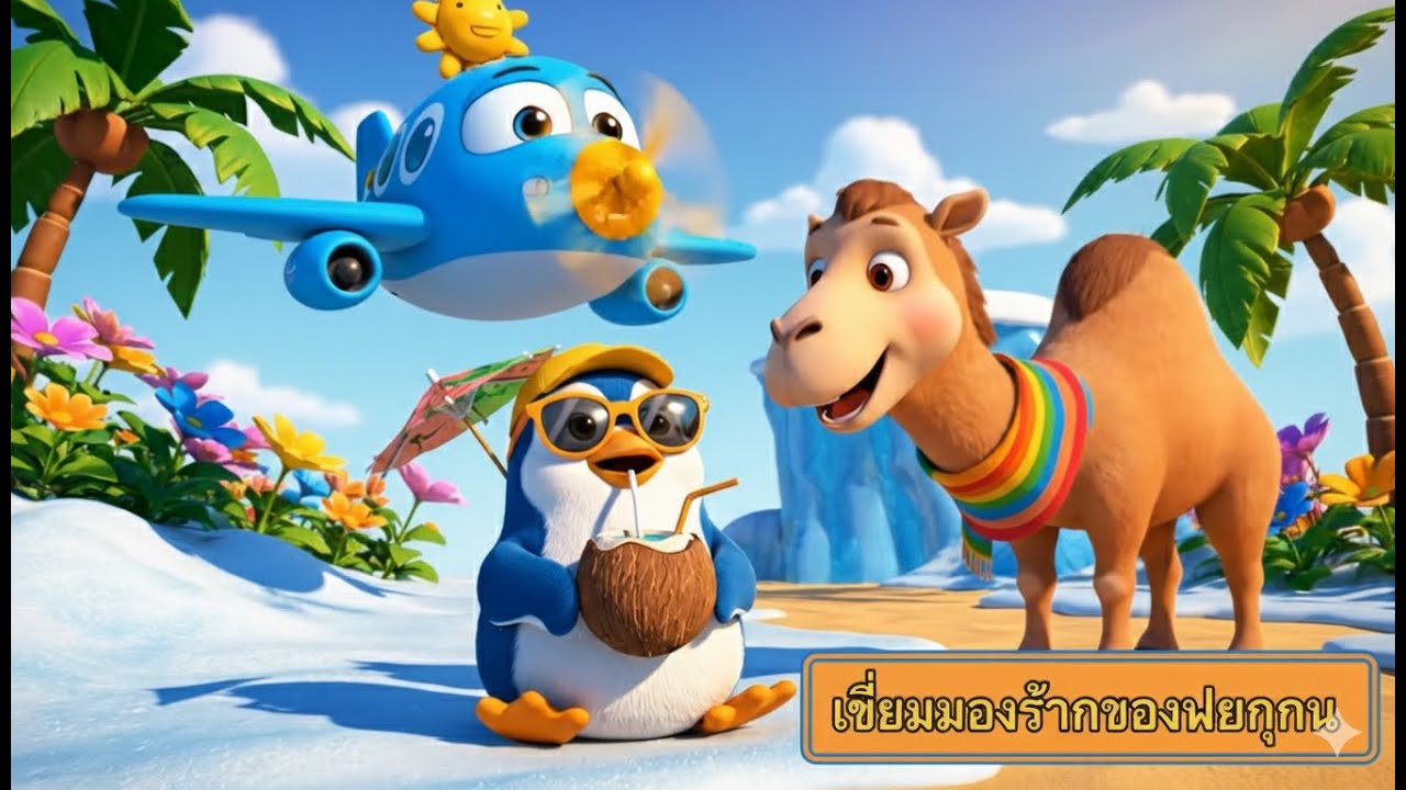 Thai | 🐧 การเดินทางสู่แดนร้อนของเพนกวิน | Penguin’s Hot Country Trip |  Life story