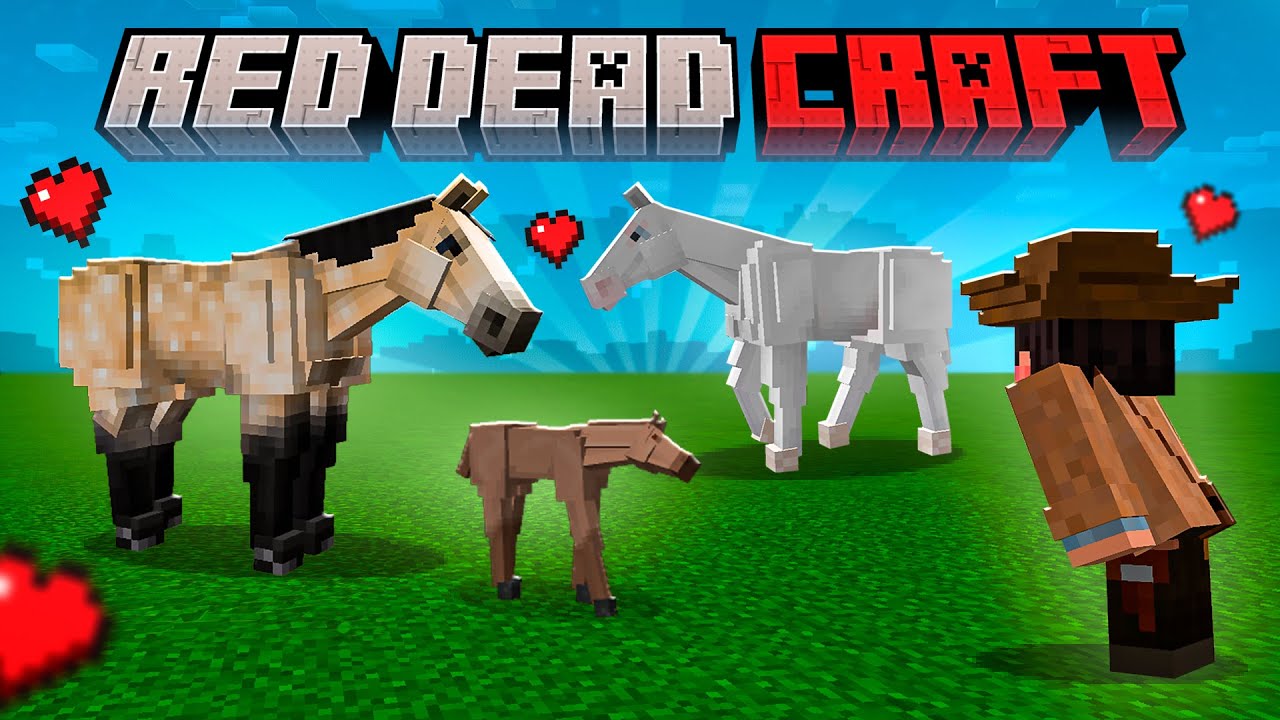 NOVOS CAVALOS NO MINECRAFT SURVIVAL - RED DEAD CRAFT #04