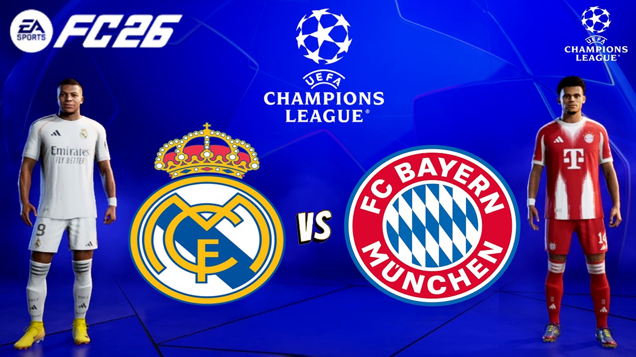 FC 26 - Real Madrid vs Bayern Munich Ft. Mbappe, Kane | UEFA Champions League Final