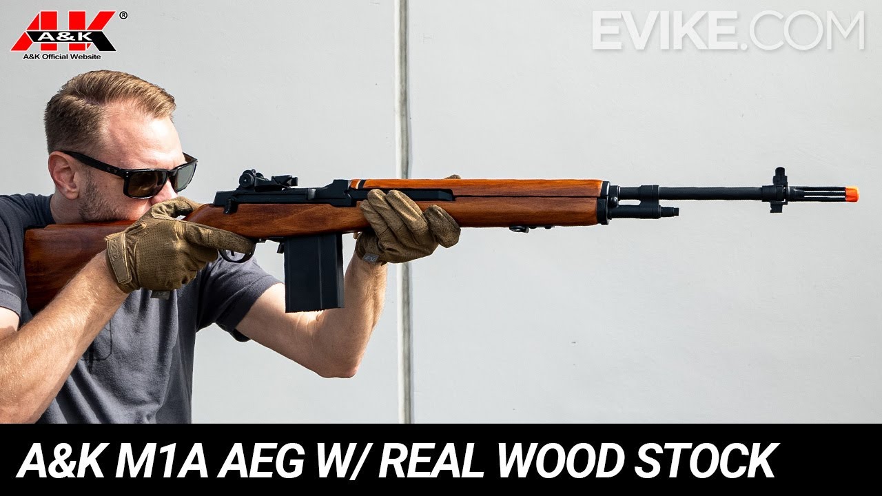 A&K M1A Full Size Airsoft AEG Rifle w/ Real Wood Stock Review