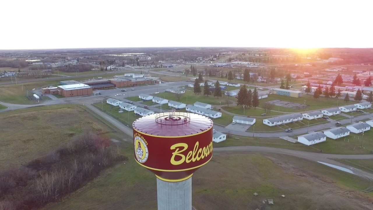 Aerial View of Belcourt North Dakota